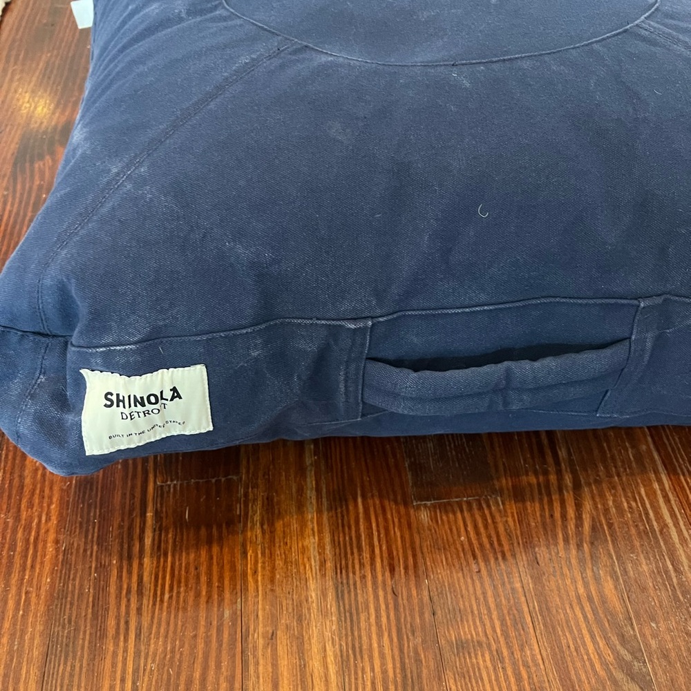 Shinola Filson Blue Cotton Floor Pillow